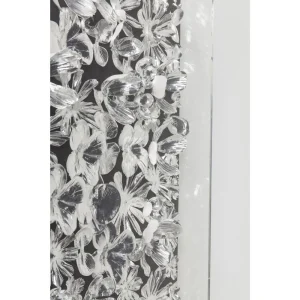 soldes pas cher Karedesign Tableau 3D Fleurs Argentées 100x100cm Kare Design 11