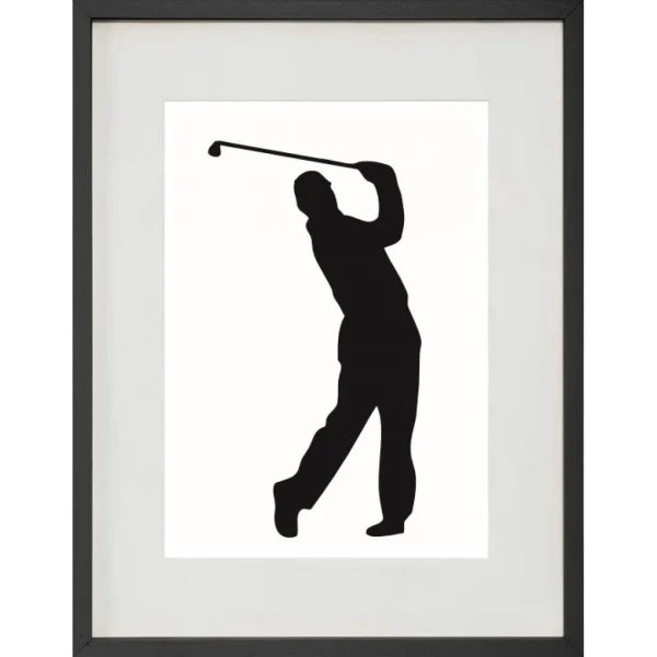 vente à bas prix Shot Cadre Photo “Golf Finish” 30x40cm Avec Passe Partout Tableau Bois Verr… 3