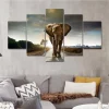 mode pas cher Marque Generique Cadre Salon Mur Art Photos HD Imprimé 5 Pièces-pcs Forêt éléphant… 16