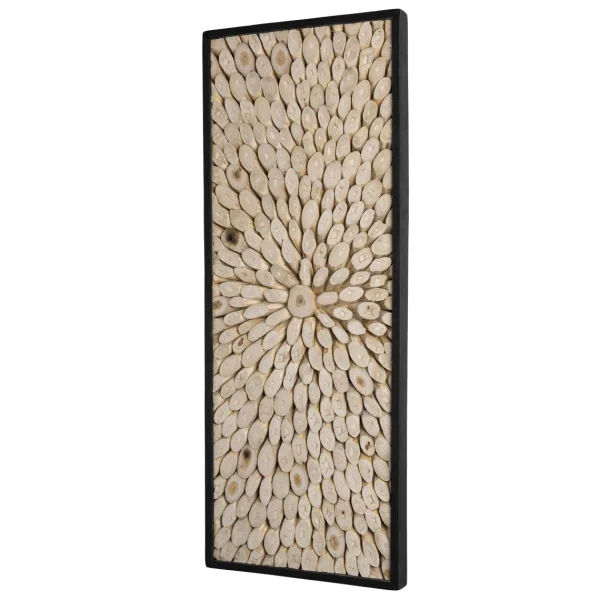 guranteed de qualité MACABANE Décoration Murale Rectangulaire 100x40cm Bois Branches Teck Nature Pa… 1