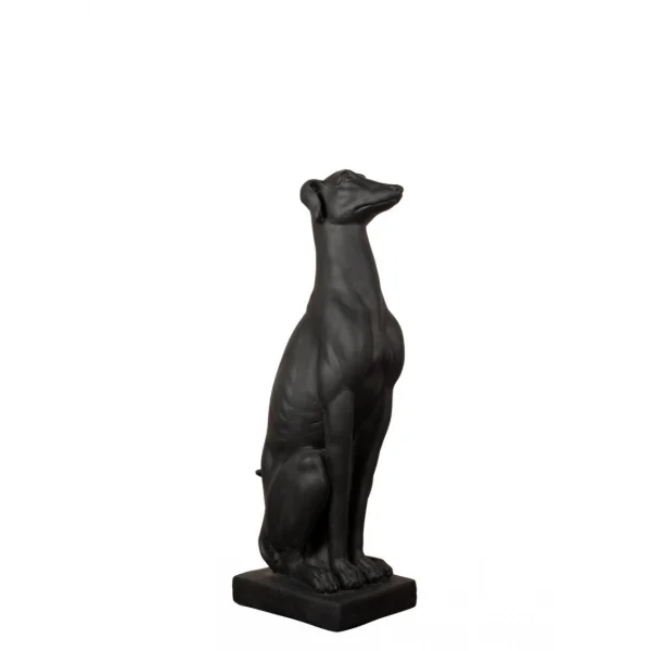 Chehoma Figurine De Chien Noir Assis De Qualité 1