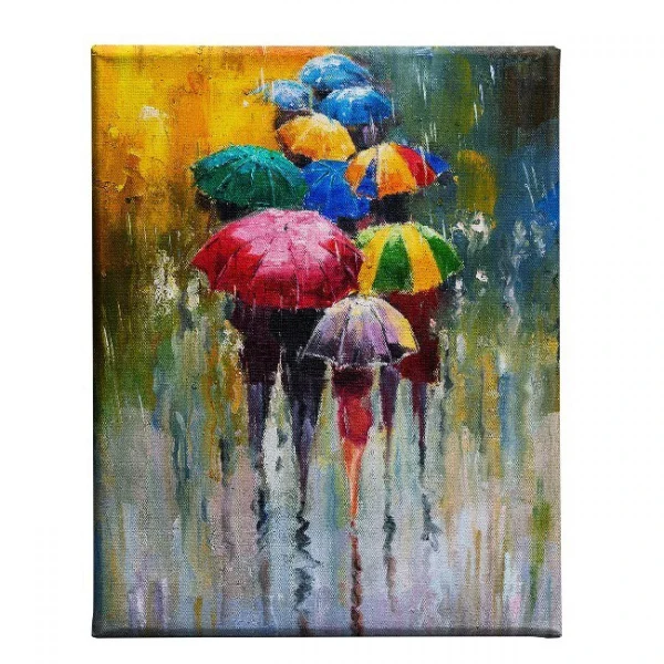 HOMEMANIA Tableau Parapluie – Art Et Graffiti – Pour Salon, Chambre -M… de garantie authentique 1