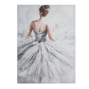 solde en ligne Atmosphera, Createur D’Interieur Toile Peinture Danseuse 58 X 78 Gris – Atmosphera 7