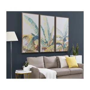 vente à bas prix Vente-unique Toile Imprimée Triptyque Encadrée – 180 X 120 Cm – Châssis En Bois … 9