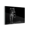 MuchoWow Impression Sur Verre Léopard – Noir – Blanc Tableau Decoration Murale… soldes magasin 11