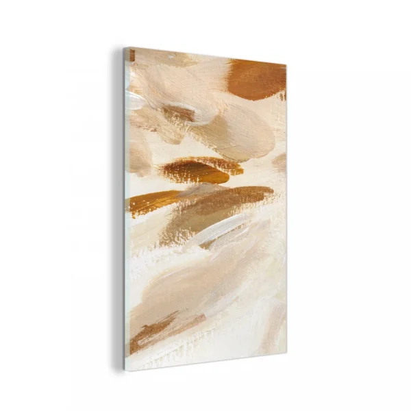 MuchoWow Impression Sur Verre Peinture – Peinture – Beige Tableau Decoration Mu… mode 1