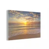 mode MuchoWow Impression Sur Verre Plage – Coucher De Soleil – Mer Tableau Decoratio… 10