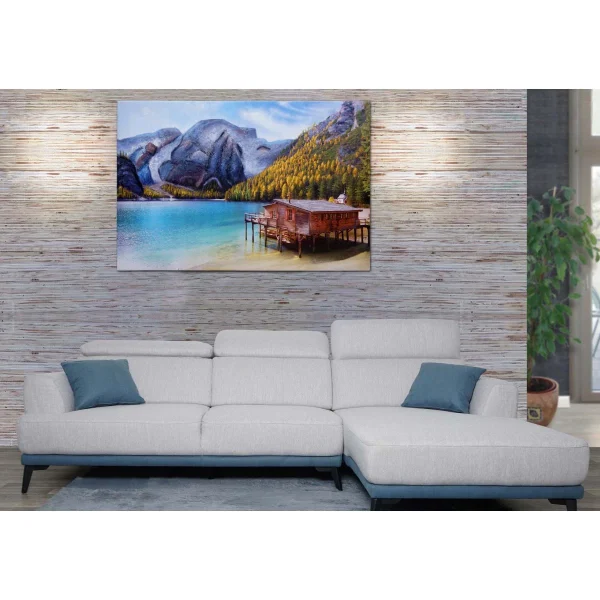 Mendler Peinture Murale Paysage HWC-H25, Peinture Sur Toile, Peinture Sur Sabl… Vente 1