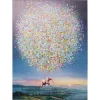 Karedesign Peinture Touched éléphant Fleurs Nuit 120x160cm Kare Design magasin en ligne 10