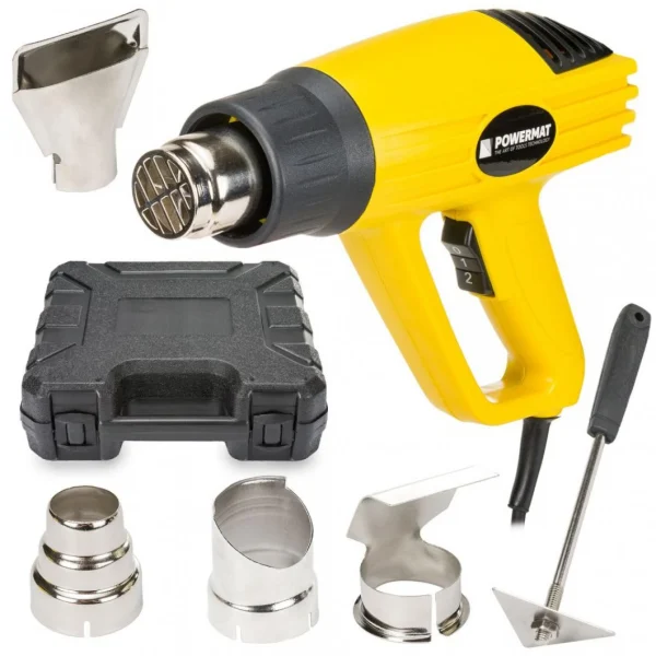 Vente Hucoco POWER TOOL | Pistolet à Air Chaud 2000W 350/600 ℃ | 4 Buses INCLUS … 3