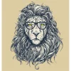 Acheter Maintenant DECLIKTABLEAU Tableau Animal Hipster Lion Hipster 60×60 8