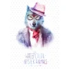 Livraison Standard/Rapide DECLIKTABLEAU Tableau Animal Hipster Loup Hipster 55×80 16