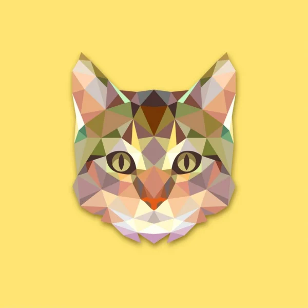 DECLIKTABLEAU Tableau Animaux Chat Jaune 50X50 marques pas cher 4