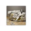 DECLIKTABLEAU Tableau Animaux Dalmatien Sur Fauteuil 50X50 Cm grande promotion 14