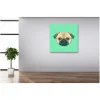 vente luxe pas cher DECLIKTABLEAU Tableau Animaux Tete De Bulldog 80X80 17