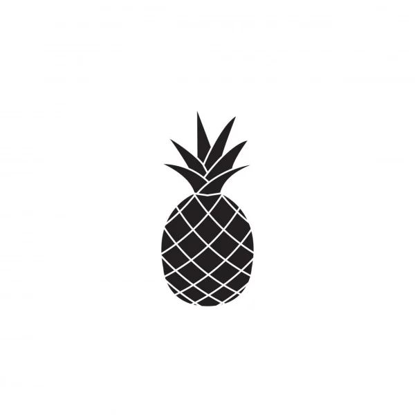 DECLIKTABLEAU Tableau Black Ananas 80×80 ﻿soldes 1