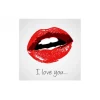 DECLIKTABLEAU Tableau Bouche I Love You 80X80 Cm site soldes 11