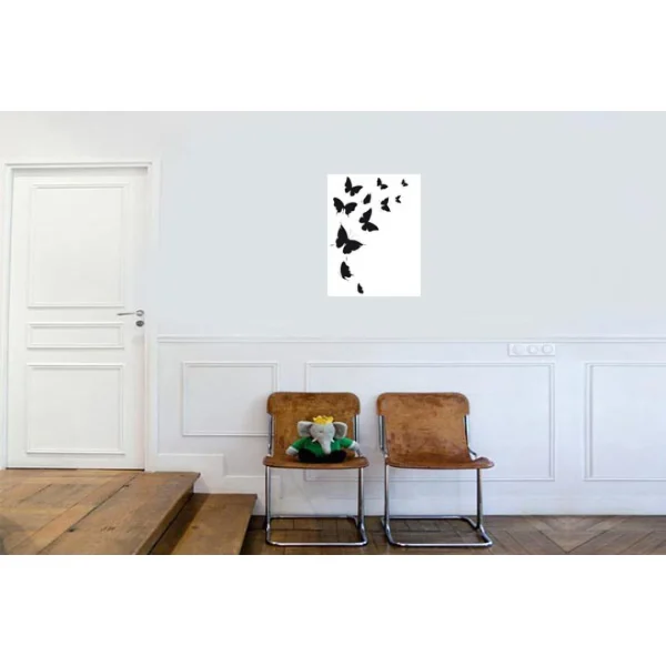 DECLIKTABLEAU Tableau Butterfly Black Butterflies 55×80 Couleurs variées 4