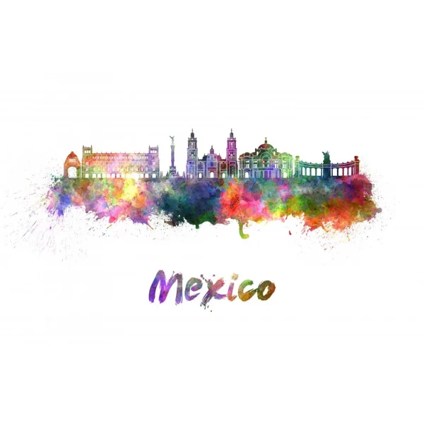 soldes pas cher DECLIKTABLEAU Tableau Cities Mexico 80×55 1