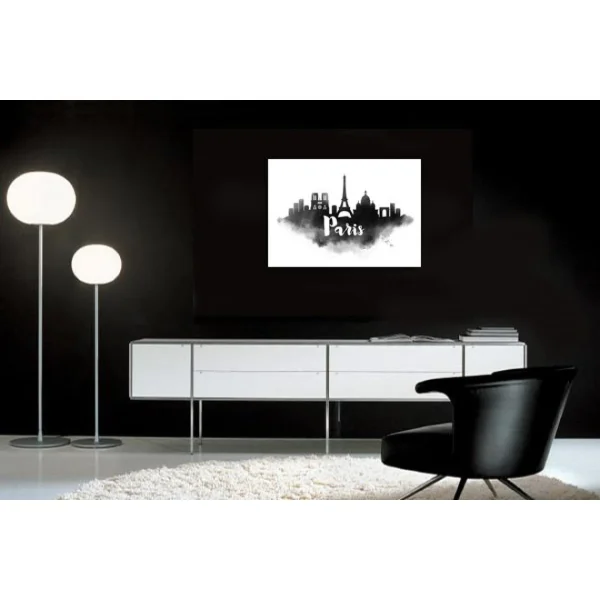 Promotio de vente DECLIKTABLEAU Tableau City Paris Skyline 80×55 3