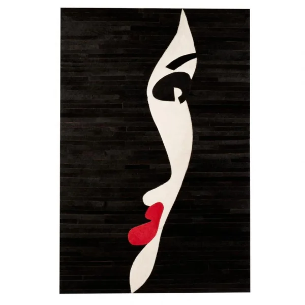 Paris Prix Tableau Déco Visage Femme 80x120cm Noir en ligne 1