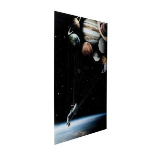 prix pas cher Karedesign Tableau En Verre Astronaute Planètes 100x150cm Kare Design 6