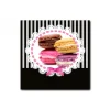 DECLIKTABLEAU Tableau Gourmand Macaron Baroque 80X80 Cm Top ventes 19