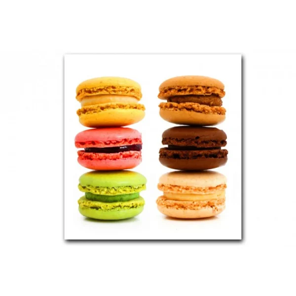 Boutique officielle DECLIKTABLEAU Tableau Gourmand Multicolore Macaron 50X50 Cm 1