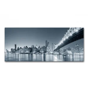 DECLIKTABLEAU Tableau Panoramique New York By Night 90 X 30 Cm vente en ligne pas cher 11