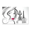 DECLIKTABLEAU Tableau Paris Femme Sensuelle L.80 X H.55 Cm excellent qulity 8