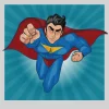 Promotio de vente DECLIKTABLEAU Tableau Pop Art Heros Superman 80X80 19