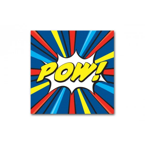 DECLIKTABLEAU Tableau Pop Art Multicolore Pow 50X50 Cm site pas cher 1