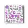 DECLIKTABLEAU Tableau Pop Ton Violet Hippie 50X50 Cm mode tendance 13