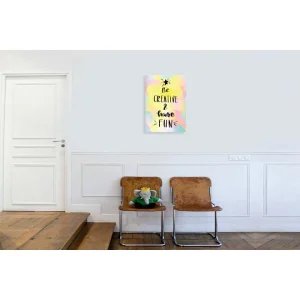 mode pas chere DECLIKTABLEAU Tableau Quotes Be Creative 55×80 9