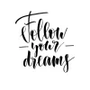 Retour Gratuit DECLIKTABLEAU Tableau Quotes Follow Your Dreams 80×80 17