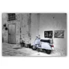 soldes magasin DECLIKTABLEAU Tableau Vintage Vespa Blanc L.80 X H.55 Cm 14