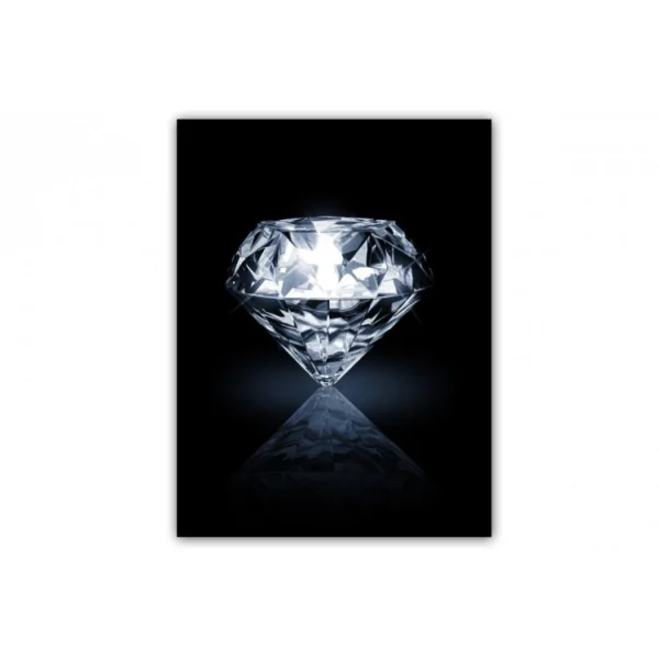 DECLIKTABLEAU Tableau Romantique Solitaire Diamant L.55 X H.80 Cm Promotio de vente 1