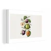 MuchoWow Tableau Sur Toile Aliments – Fruits – Pêche Decoration Murale 140×90 … à prix très bas 13