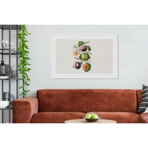 MuchoWow Tableau Sur Toile Aliments – Fruits – Pêche Decoration Murale 140×90 … à prix très bas 11