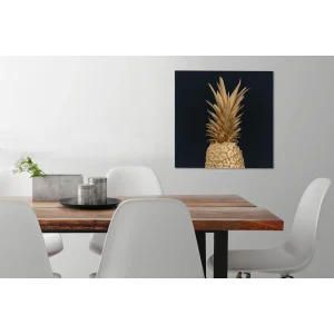 MuchoWow Tableau Sur Toile Ananas – Or – Peinture Decoration Murale 50×50 Cm soldes pas cher 15