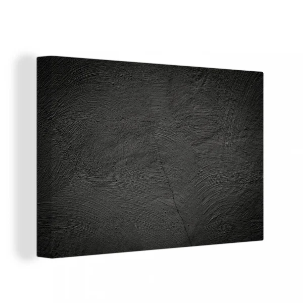 MuchoWow Tableau Sur Toile Béton – Noir Decoration Murale 150×100 Cm meilleur service 1