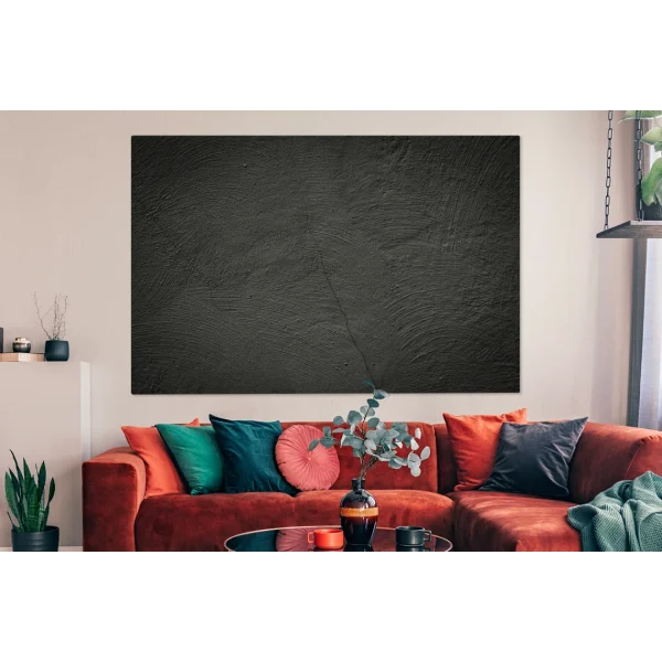 MuchoWow Tableau Sur Toile Béton – Noir Decoration Murale 150×100 Cm meilleur service 3