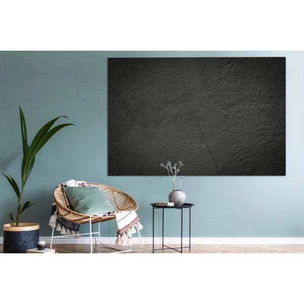 MuchoWow Tableau Sur Toile Béton – Noir Decoration Murale 150×100 Cm meilleur service 5