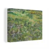 acheter en ligne MuchoWow Tableau Sur Toile Champ D’herbe Avec Des Fleurs Et Des Papillons – Vin… 10