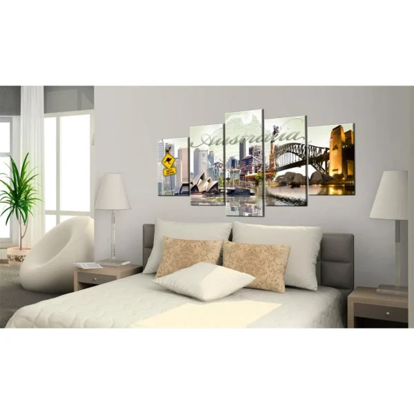 Decoshop26 Tableau Sur Toile En 5 Panneaux Décoration Murale Image Imprimée Cad… solde en ligne 3