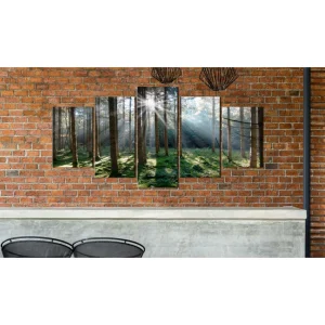 Decoshop26 Tableau Sur Toile En 5 Panneaux Décoration Murale Image Imprimée Cad… marques pas cher 8