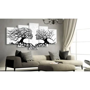 Decoshop26 Tableau Sur Toile En 5 Panneaux Décoration Murale Image Imprimée Cad… en vente 8