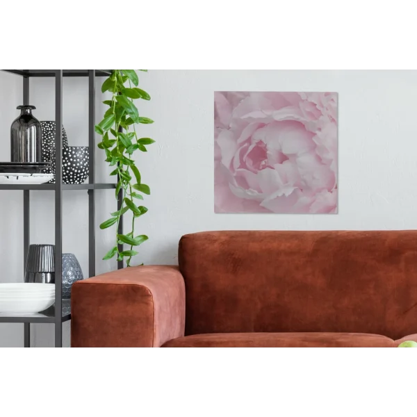 MuchoWow Tableau Sur Toile Gros Plan Et Vue De Dessus D’une Pivoine Rose Decora… à prix d'occasion 3