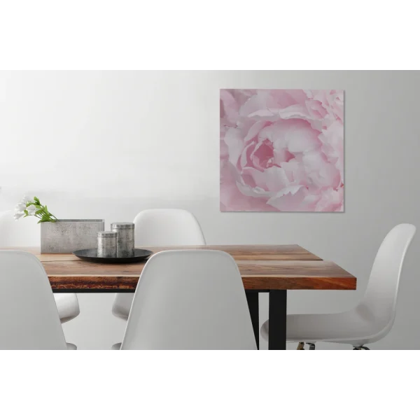 MuchoWow Tableau Sur Toile Gros Plan Et Vue De Dessus D’une Pivoine Rose Decora… à prix d'occasion 6