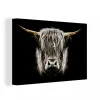 site en ligne MuchoWow Tableau Sur Toile Highlander écossais – Portrait – Noir – Blanc Decor… 11